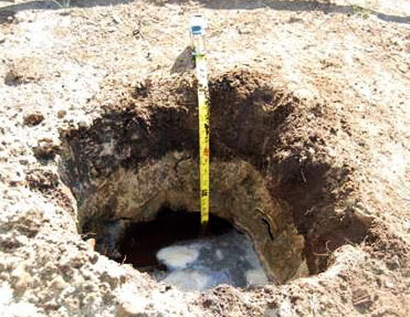 performing a percolation test