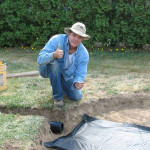 checking slope of inlet pipe
