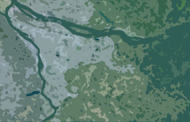 abstract map of East Multnomah
